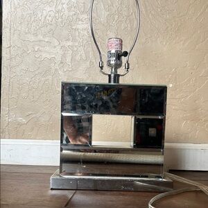 Chic Silver Rectangular Lamp